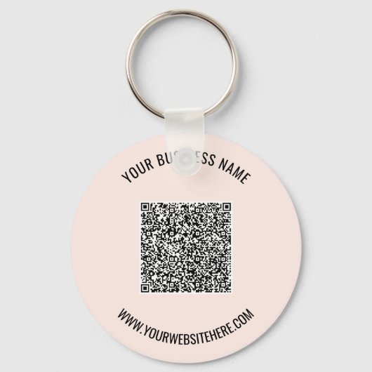 Promotionele Business QR Code Sleutelhanger Sjablo (Voorkant)