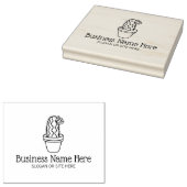 Promotionele Cactus Custom Business, Groot Rubberstempel (Gestempeld)