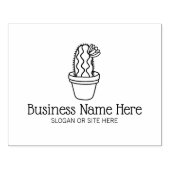 Promotionele Cactus Custom Business, Groot Rubberstempel (Afrduk)