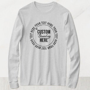 Promotionele grijze Logo Eenvoudige kleding T-shirt