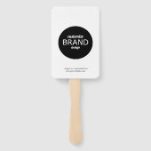 Promotionele handventilator met Logo | Modern mini Handwaaier (Achterkant)