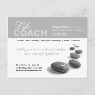 PROMOTIONELE Life Coach advertentie Briefkaart