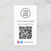 Promotionele Logo QR-code Visitekaartje (Voorkant)