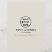 Promotionele Modern Custom Logo QR Event Planner Flyer (Achterkant)