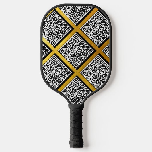 Promotionele moderne en creatieve gouden aangepast pickleball paddle (Voorkant)