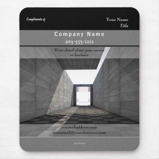 Promotionele Mousepad Architecture HAMbyWG Muismat (Voorkant)