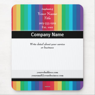 Promotionele mousepad met regenboogkleur - HAMbyWG Muismat