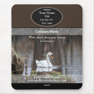 Promotionele Mousepad Swan HAMbyWG-Muismat Muismat