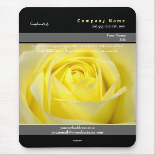 Promotionele Mousepad Yellow Rose Theme - HAMbyWG Muismat