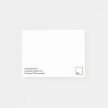 Promotionele post-its 4"x3"