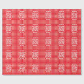 Promotionele QR-code (bewerkbaar) met Logo Pattern Cadeaupapier (Vlak)