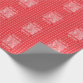 Promotionele QR-code (bewerkbaar) met Logo Pattern Cadeaupapier (Hoek)