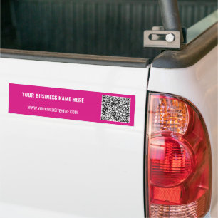 Promotionele QR-code bumpersticker voor uw bedrijf