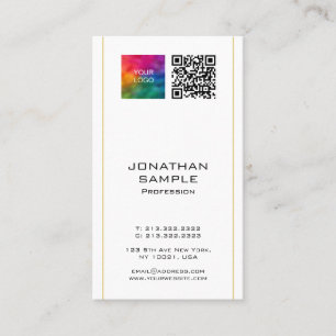 Promotionele QR Code Upload Bedrijf Corporate Logo Visitekaartje