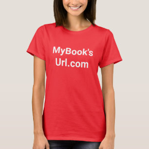 Promotionele rode tekenfilm met witte vrouwenkledi t-shirt
