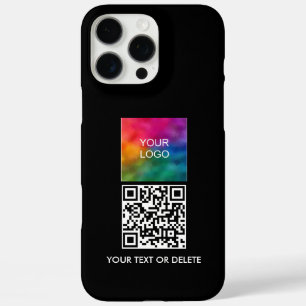 Promotionele Sjabloon QR Code Upload Business Logo iPhone 16 Pro Max Hoesje