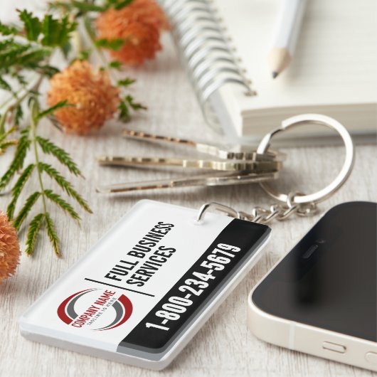 Promotionele sleutelhanger met logo (Voorkant Rechts)