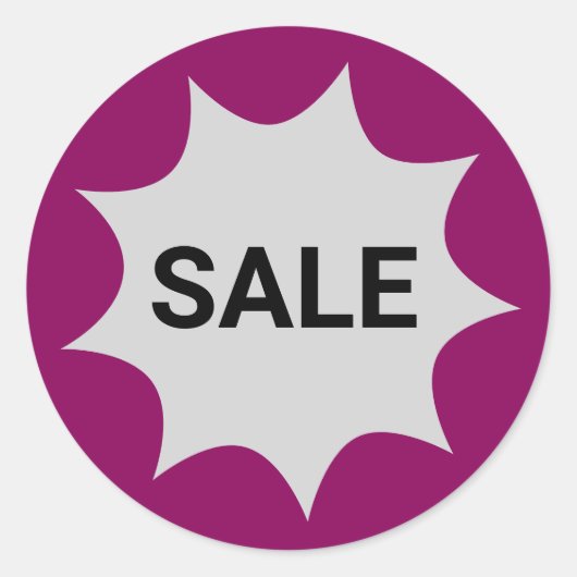 Promotionele verkoop voor kleine bedrijven ronde sticker (Voorkant)