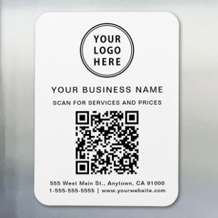 Promotionele Zakelijke Logo QR Code Magneet