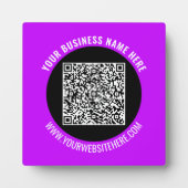 Promotionnels Business QR Code Plaque Modèle (Devant)