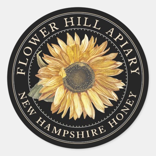 Promotionnels Miel Jar Lid Étiquette ou Fête Faveu (Devant)