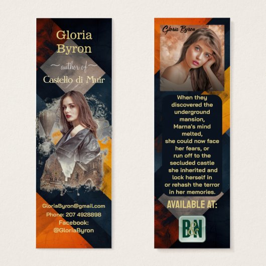 Promotions d'auteurs Signets noirs Vermillion (Devant & derrière)