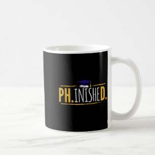 Promovendus klaar grappig promotiegeschenk koffiemok