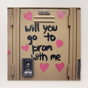Promposal Ga met mij naar het schoolbal vraag fo Legpuzzel