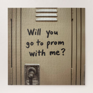 Promposal Ga met mij naar het schoolbal vraag fo Legpuzzel