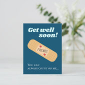 Prompt rétablissement Carte postale d'amis (Debout devant)