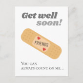 Prompt rétablissement Carte postale d'amis (Devant)