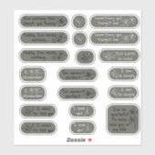 Prompt voor Grey Loss Grief Journal Sticker (Vel)