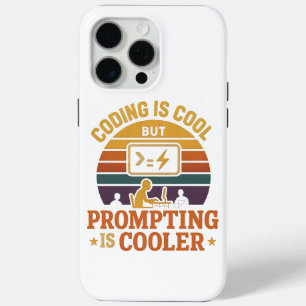 Prompting Beats Coding iPhone Hoesje Tech Humor