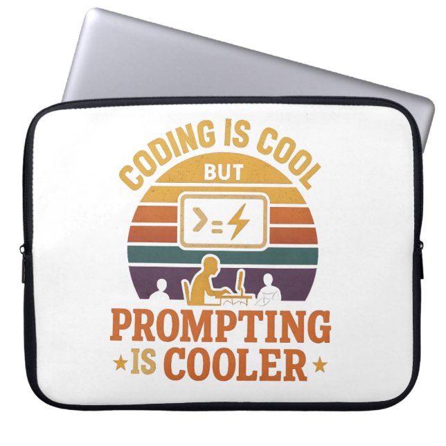 Prompting Cooler Sleeve | Tech Humor (Voorkant)