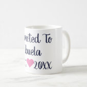 Promu À Abuela Navy & Pink Mug (Devant droit)