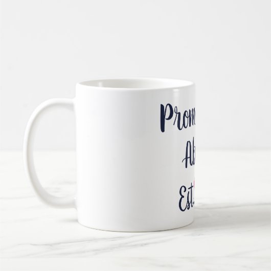 Promu À Abuela Navy & Pink Mug (Gauche)