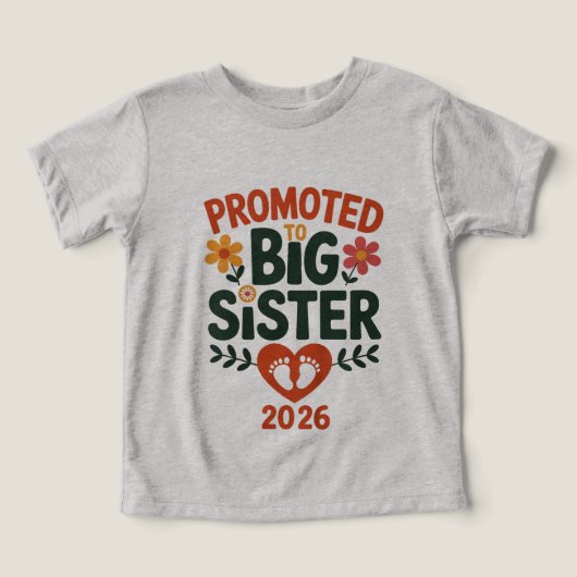 Promu À Big Sister 2026 Mignonne Big Sister (Design Recto)
