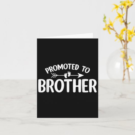 Promu À Frère Grossesse Funny Faire-part B (Fleur jaune)