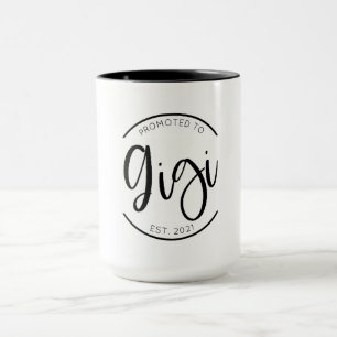 Promu à Gigi Nouvelle grand-mère Mug