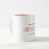 Promu à Grand-mère EST 2025 Mug | Personnalisé (Devant gauche)