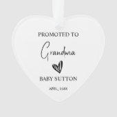 Promu à grand-mère Grossesse Faire-part Grande (devant)