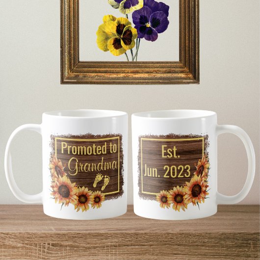 Promu À Grand-Mère Tournesol Mug