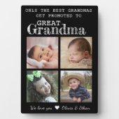 Promu À Grande Grand-Mère 4 Photo Collage Plaque (Devant)