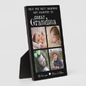 Promu À Grande Grand-Mère 4 Photo Collage Plaque (Côté)