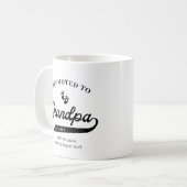 Promu à GrandPa Grossesse Faire-part Mug (Devant gauche)