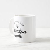 Promu à GrandPa Grossesse Faire-part Mug (Devant gauche)