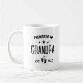Promu à GrandPa Grossesse Faire-part Mug (Gauche)