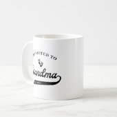 Promu à la mamie Grossesse Faire-part Mug (Devant gauche)