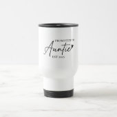 Promu à la tante EST 2025 | Nouvelle tante Mug (Centre)