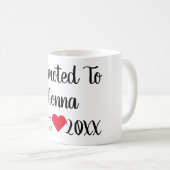 Promu À Nonna Black & Red Mug (Devant droit)